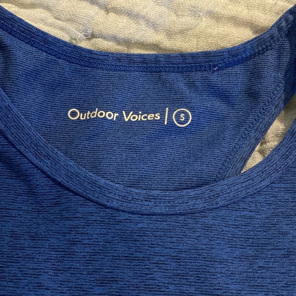 Outdoor Voices blue size small warm up 7/8 legging and bra set - Picture 2 of 4